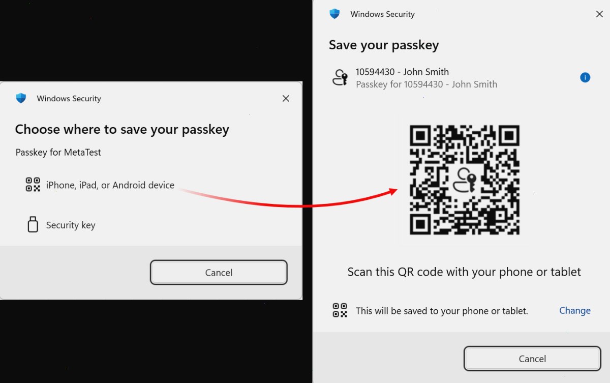 创建 Passkey